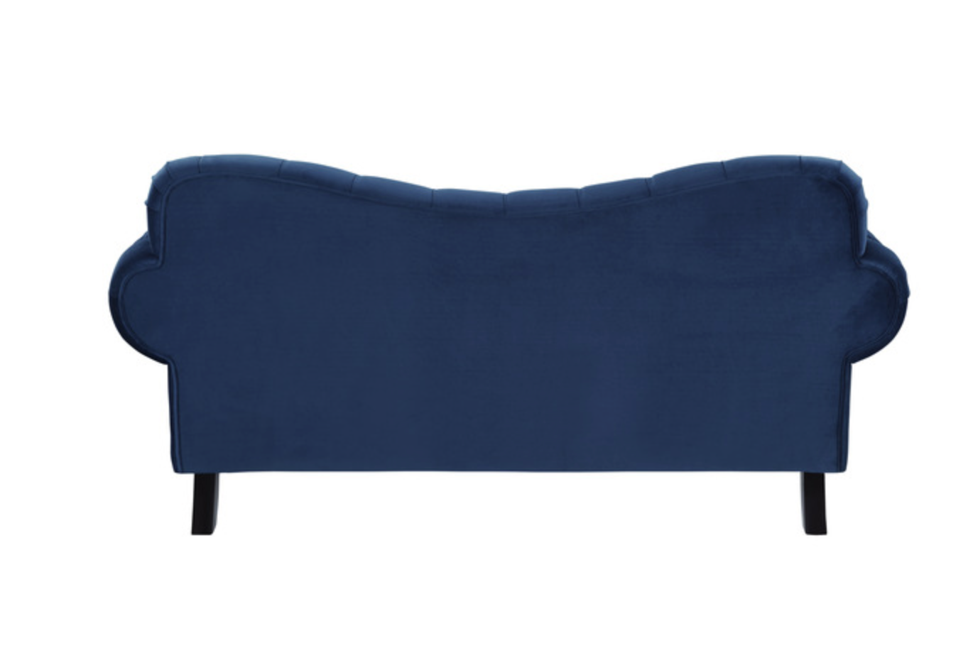 9330BU Rosalie Collection Blue Velvet Sofa & Loveseat Set 2 Piece Set