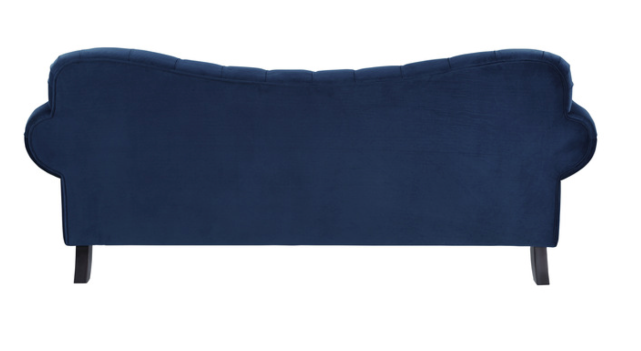 9330BU-3 Rosalie Blue Velvet Sofa
