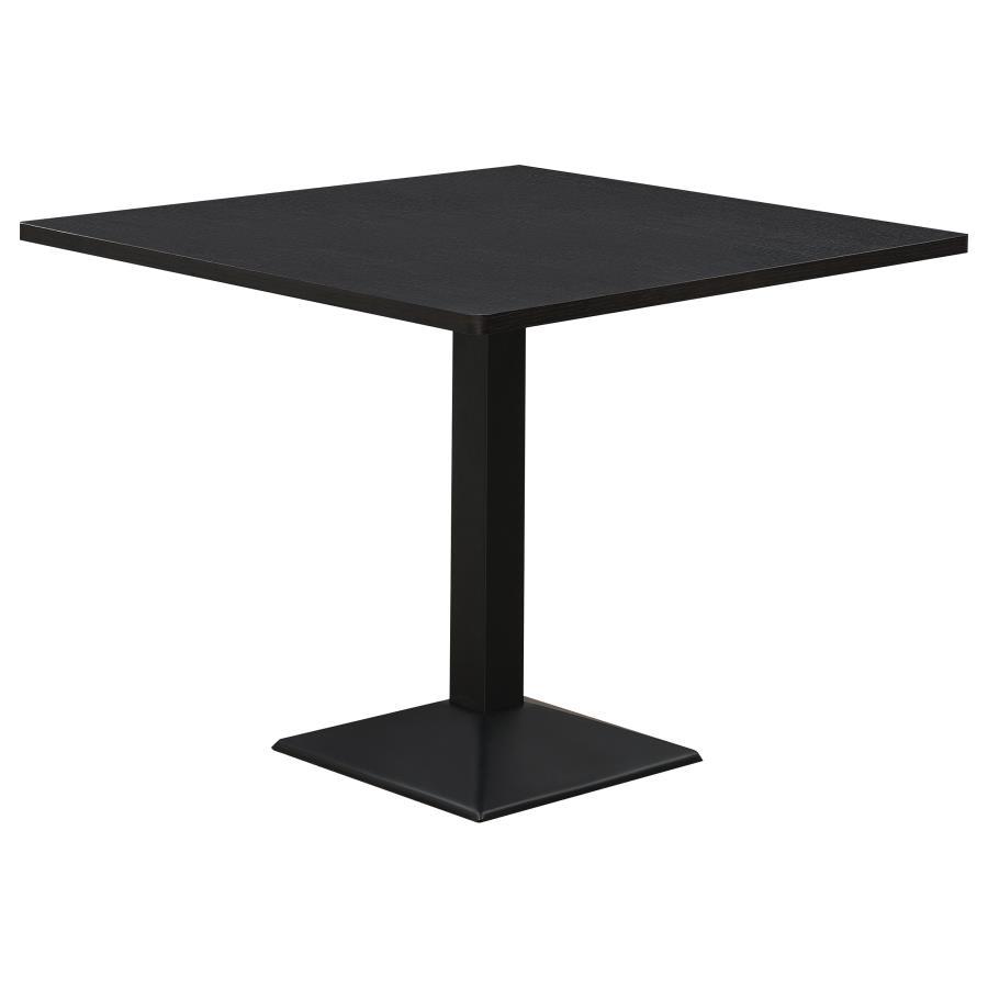 Moxee - 4-Piece Square Dining Set - Espresso and Grey