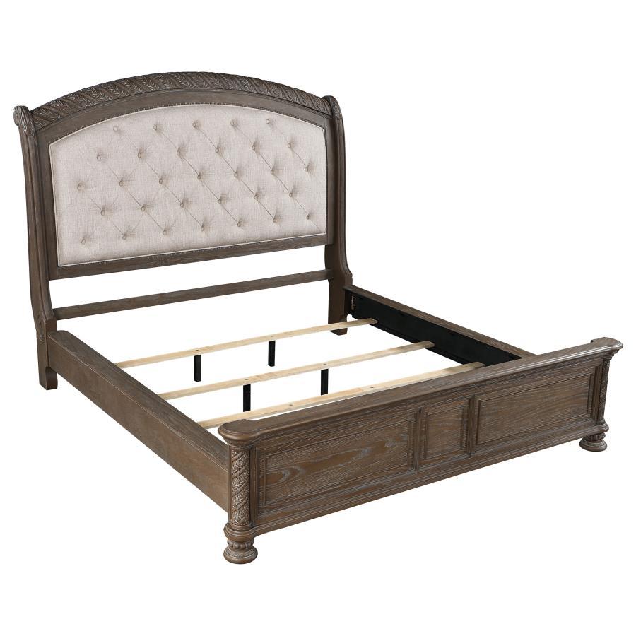 Emmett - 4-Piece California King Bedroom Set - Walnut and Beige