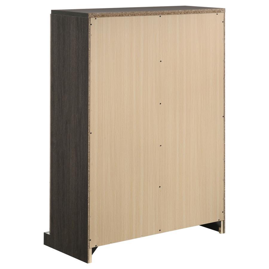 Baker - 5-Drawer Chest - Brown and Light Taupe