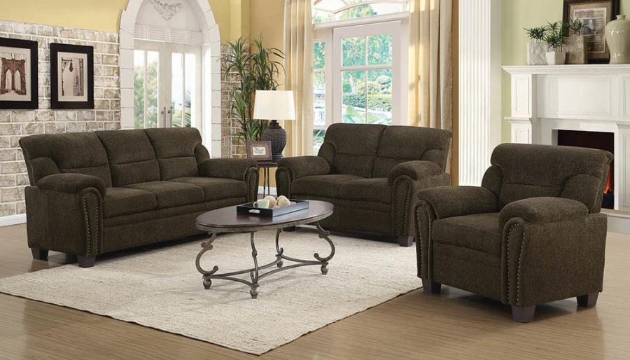 Clemintine - Upholstered Chair with Nailhead Trim
