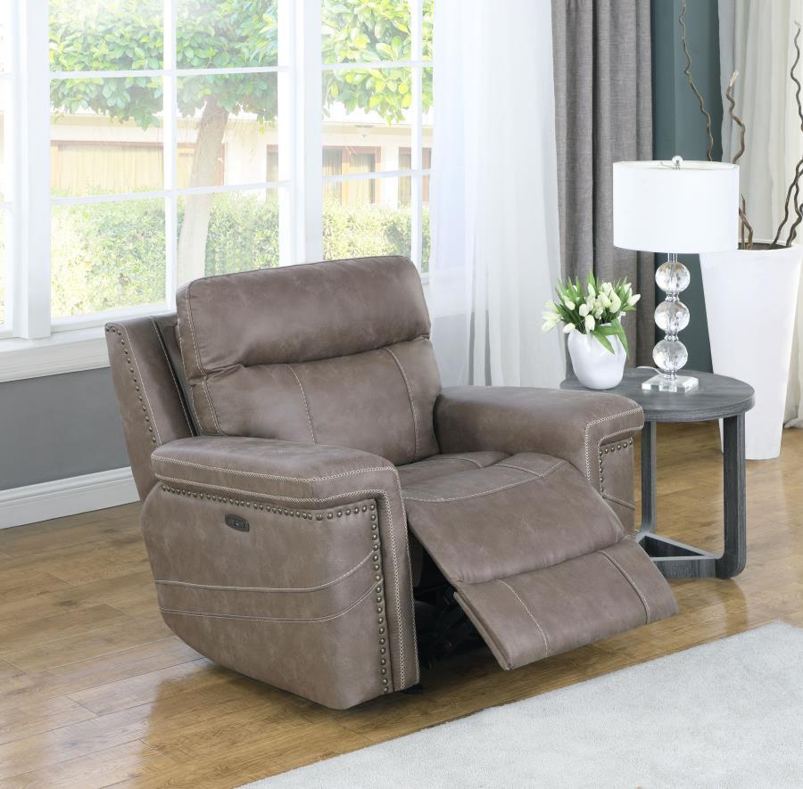 Wixom - Power Glider Recliner - Taupe