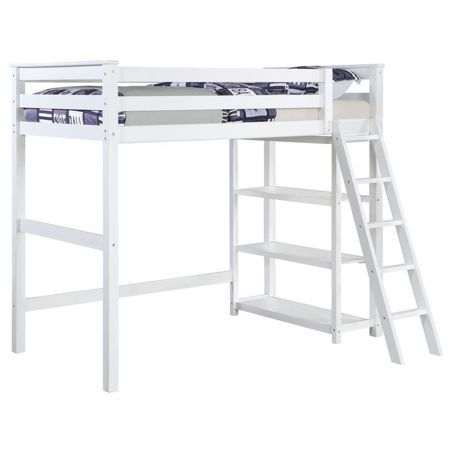 Twin Workstation Loft Bed - White