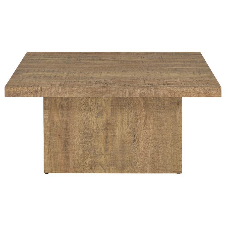 Zetta - Square Engineered Wood Coffee Table - Mango