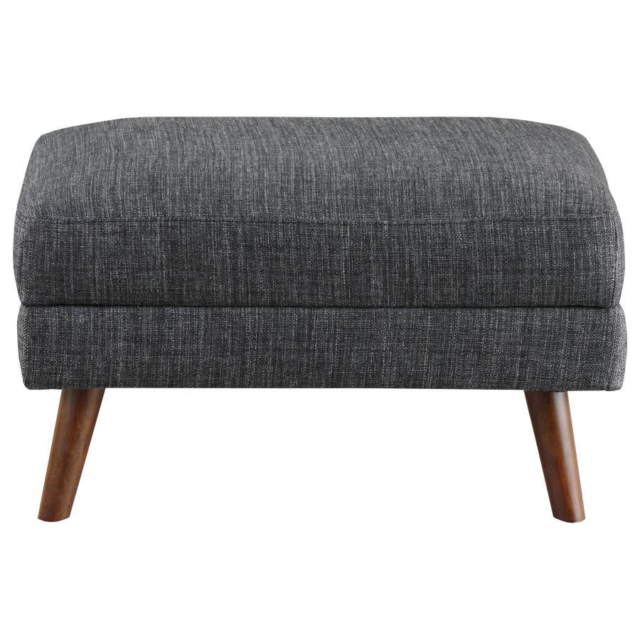 Churchill - Rectangular Ottoman - Dark Grey