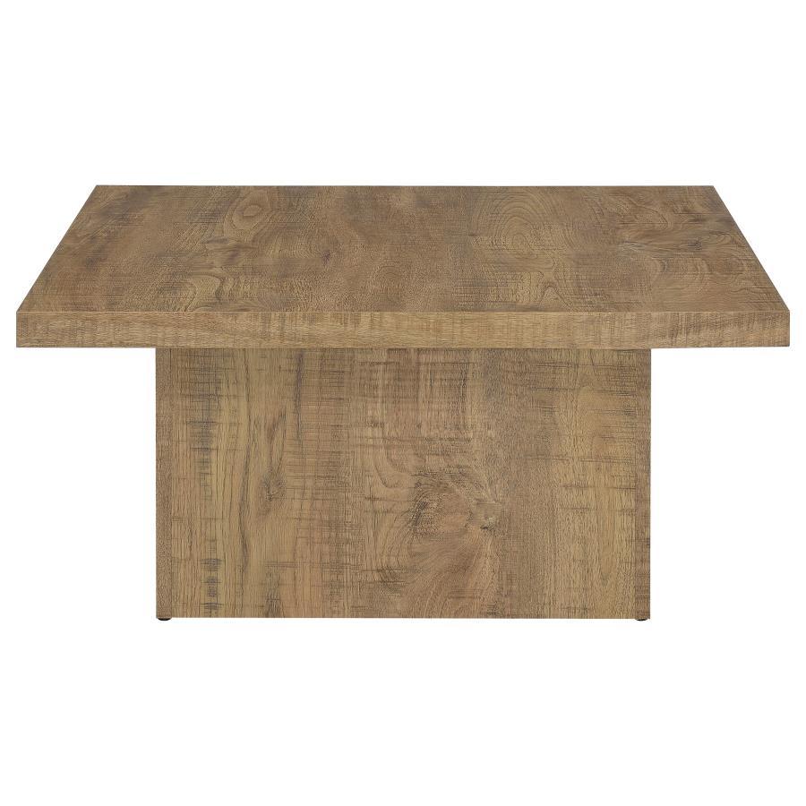 Zetta - Square Engineered Wood Coffee Table - Mango