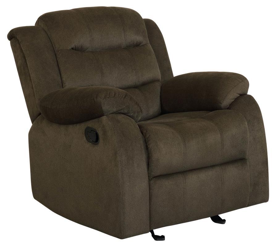 Rodman - Upholstered Glider Recliner - Chocolate
