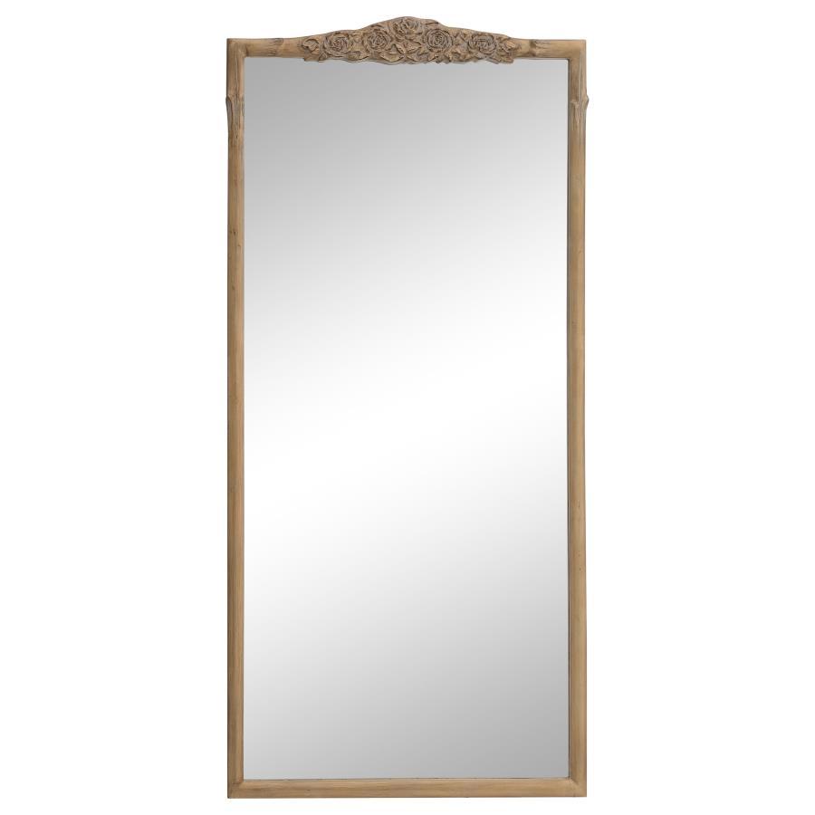 Sylvie - Rectangular Floor Mirror - Vintage Brown