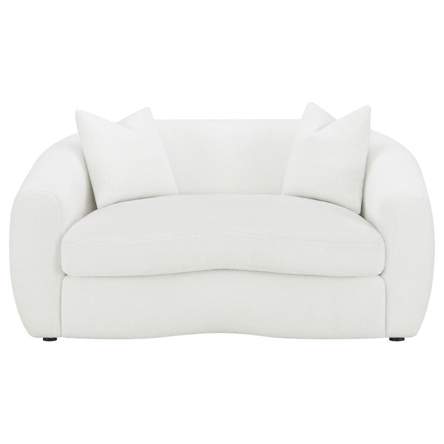 Isabella - 2-Piece Upholstered Tight Back Living Room Set - White