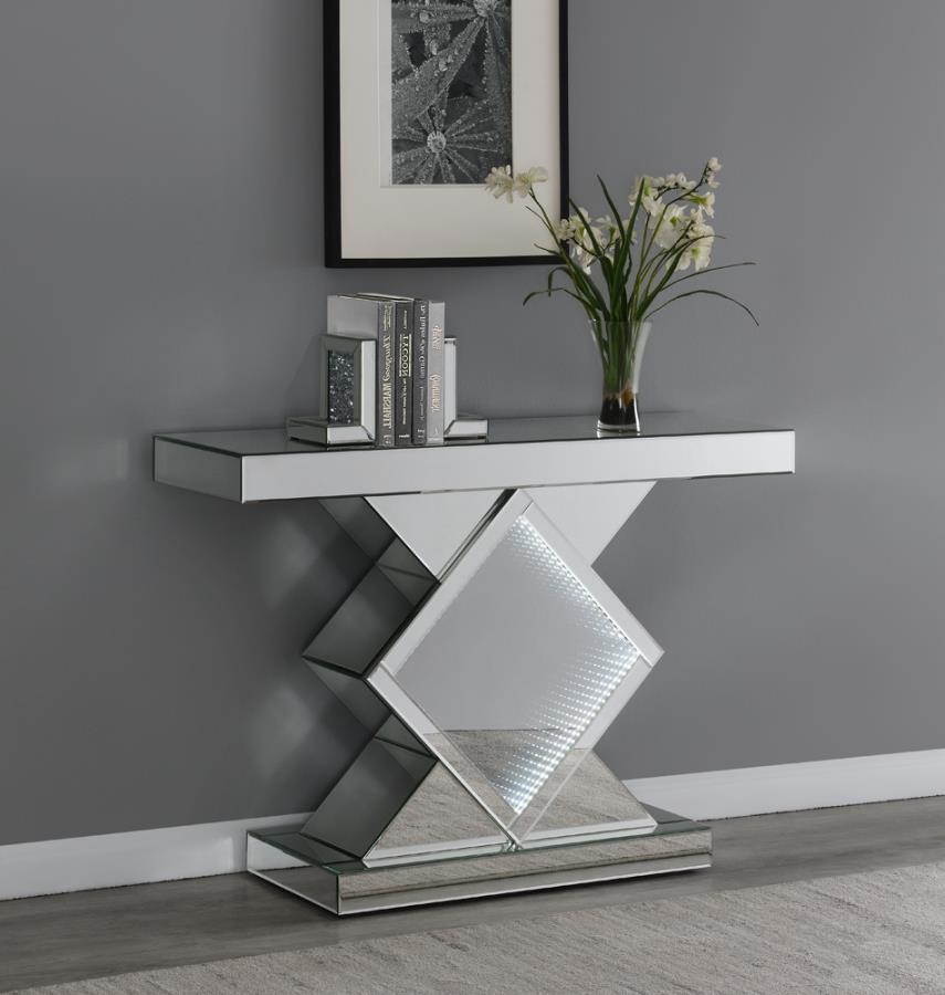 Moody - Console Table With Led Lighting - Silver