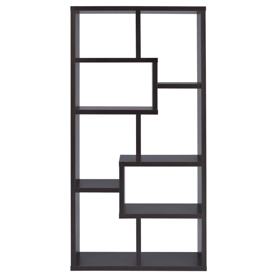 Theo - 10-shelf Geometric Bookcase