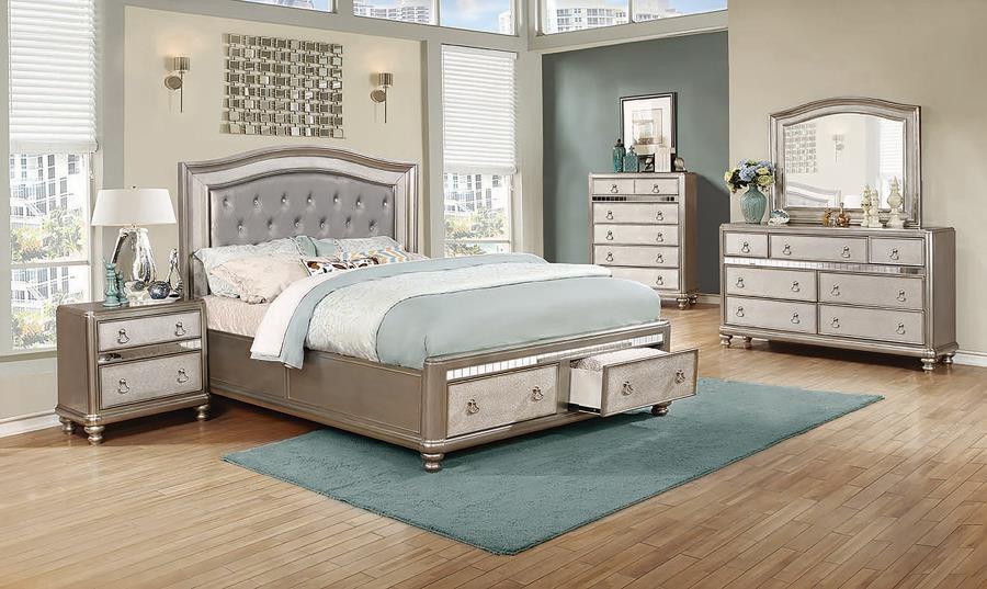 Bling Game - Upholstered Storage Bed Bedroom Set