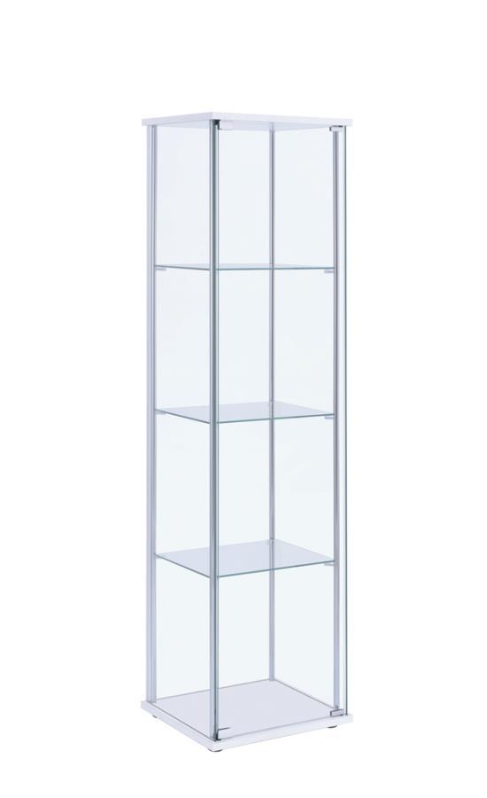 Bellatrix - Rectangular 4-shelf Curio Cabinet