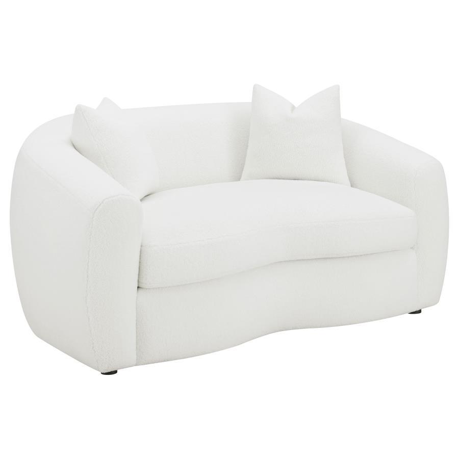 Isabella - 2-Piece Upholstered Tight Back Living Room Set - White