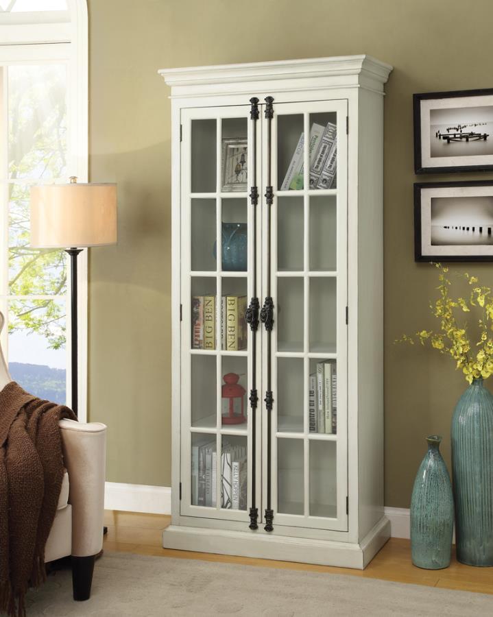 Toni - 2-Door Tall Cabinet - Antique White
