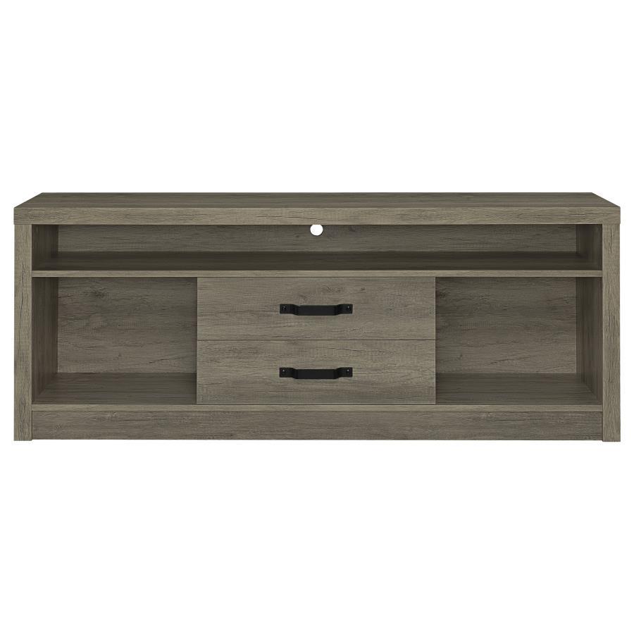 Burke - 2-Drawer TV Console - Grey Driftwood