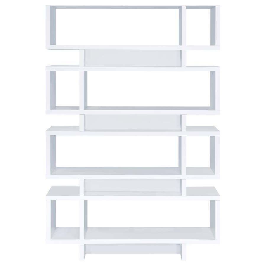Reid - 4-tier Open Back Bookcase