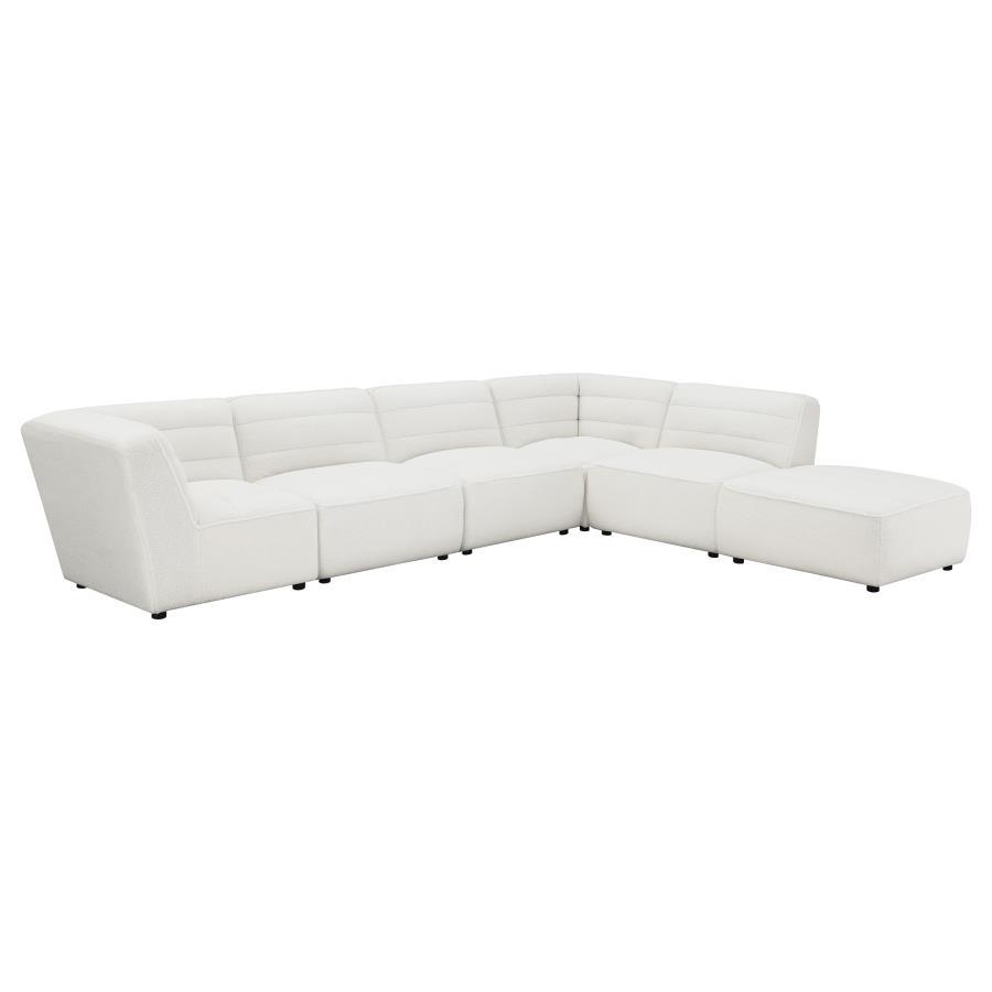 Sunny - Upholstered Ottoman - Natural