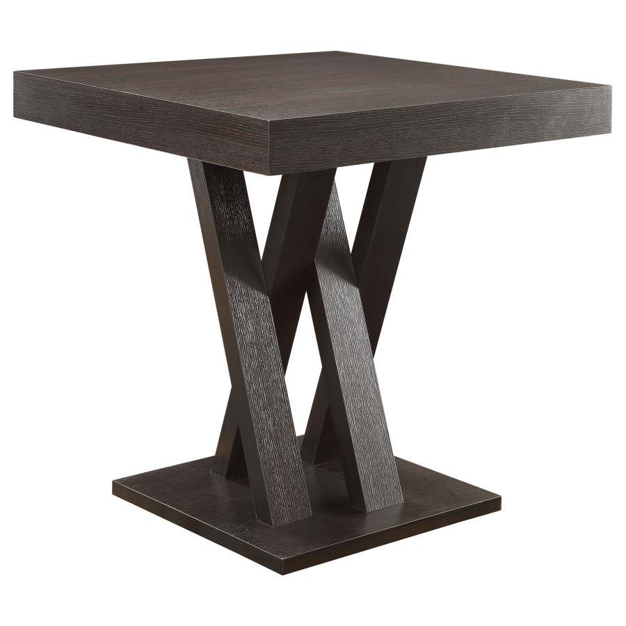 Freda - Square Counter Height Table - Cappuccino