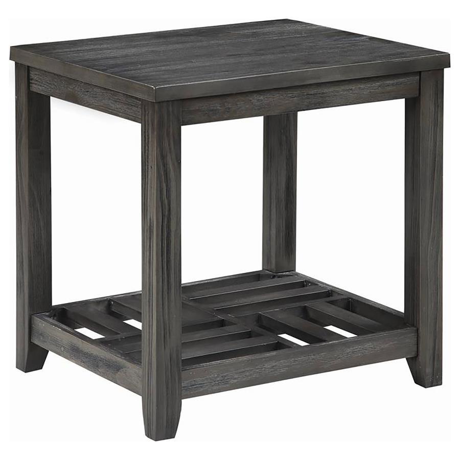 Cliffview - 1-Shelf Rectangular End Table - Grey