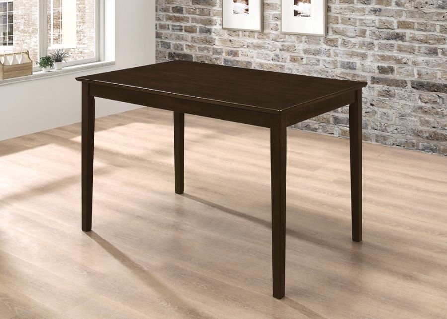 Guillen - 5-Piece Dining Set With Bench - Cappuccino and Dark Brown