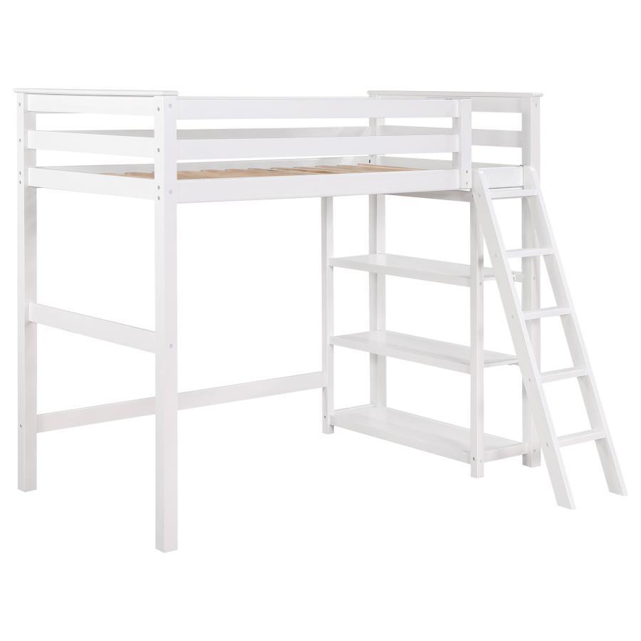 Twin Workstation Loft Bed - White