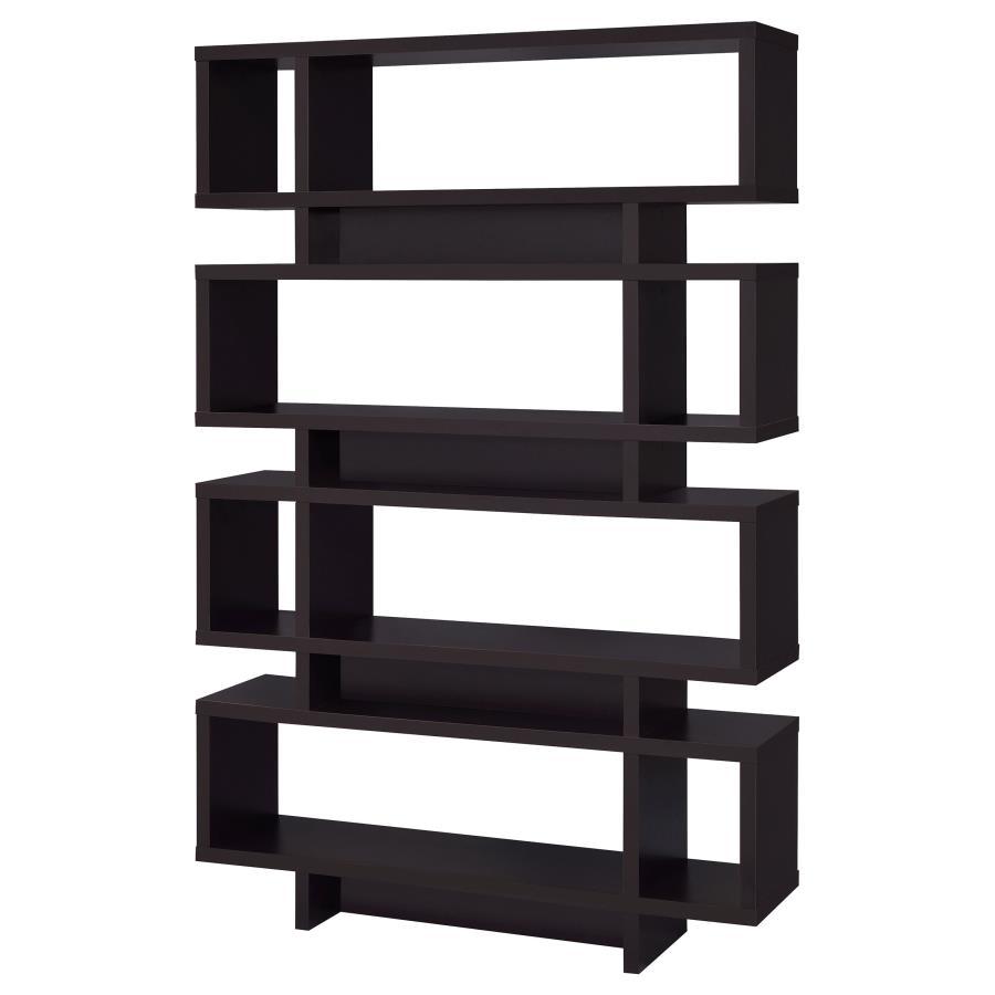 Reid - 4-tier Open Back Bookcase