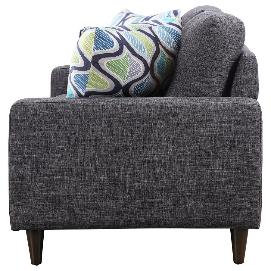 Watsonville - Tufted Back Loveseat - Grey