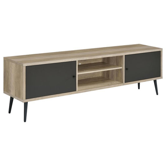 TV Stand - Antique Pine / Grey