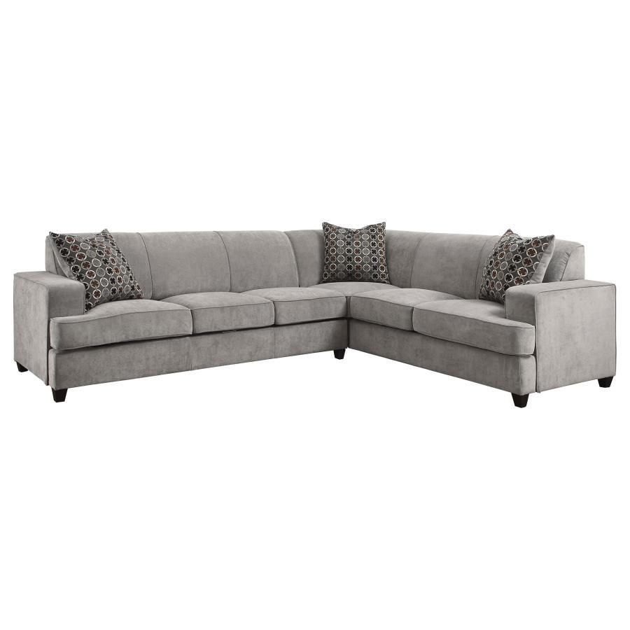 Tess - L-Shape Sleeper Sectional - Grey