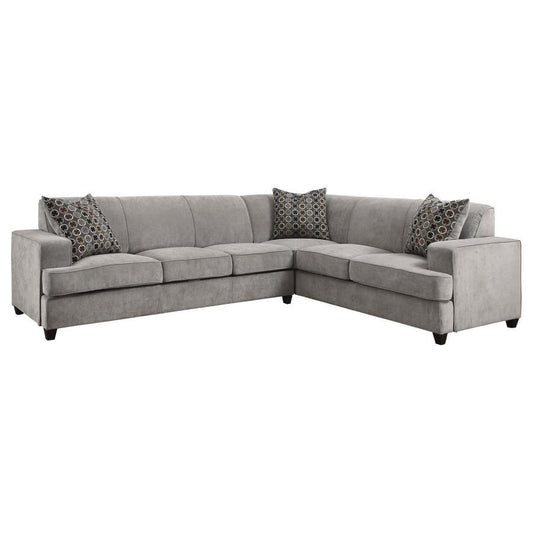 Tess - L-Shape Sleeper Sectional - Grey