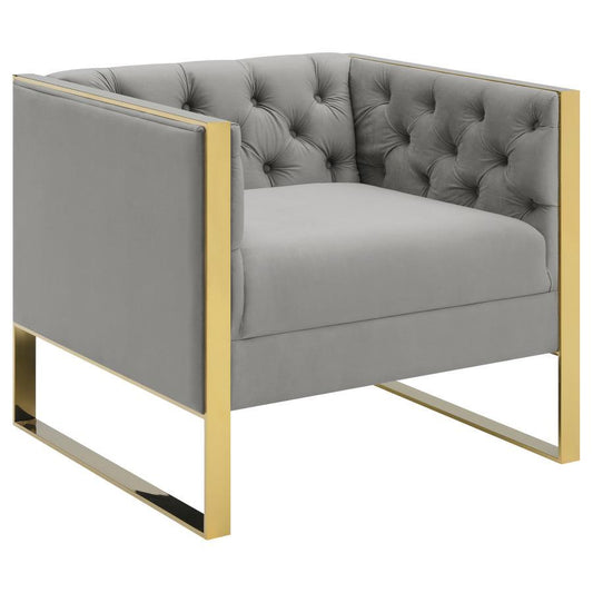 Eastbrook - Tufted Back Chair - Grey