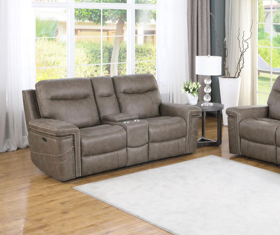 Wixom - 1-drawer Power^2 Loveseat with Console