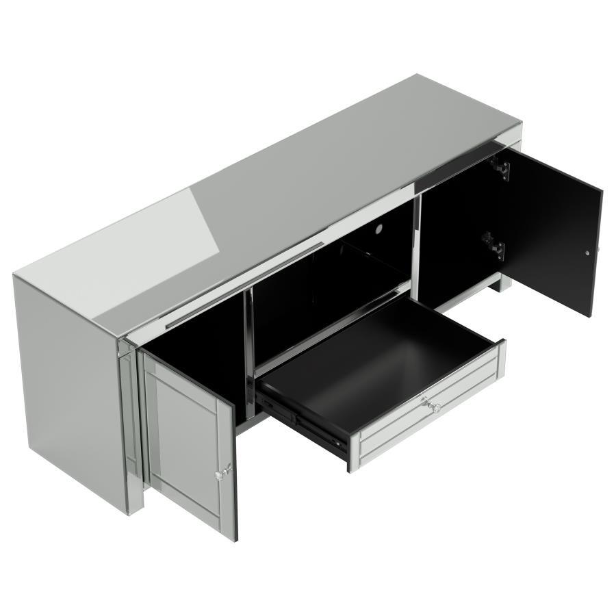 Casper - 2-Door TV Console - Silver