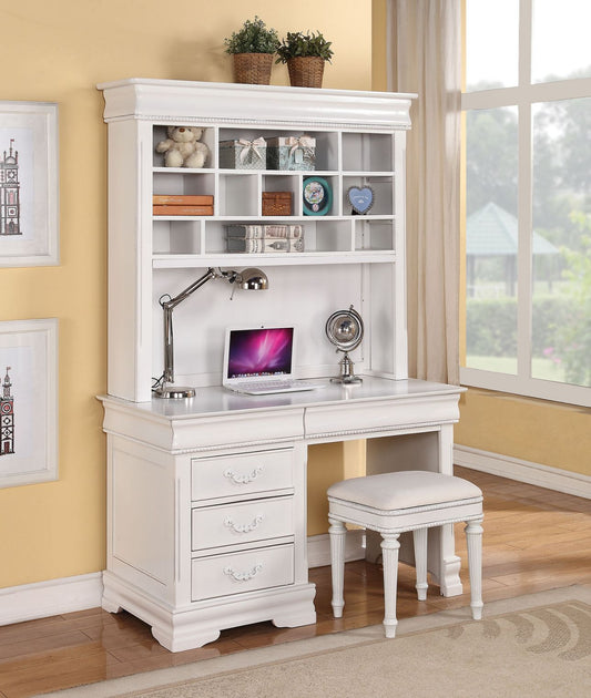 Classique - Computer Hutch - White