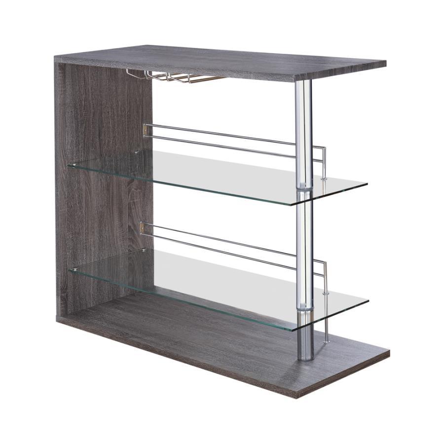 Prescott - Rectangular 2-shelf Bar Unit