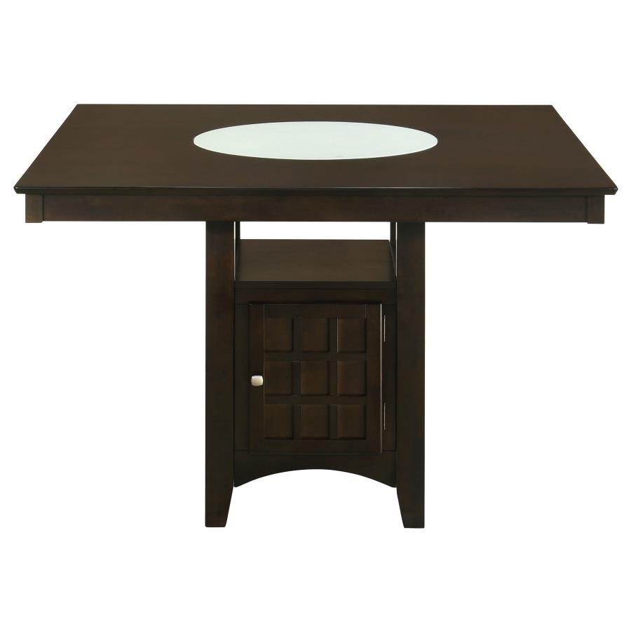 Gabriel - 7-Piece Square Counter Height Dining Set - Cappuccino - Wood