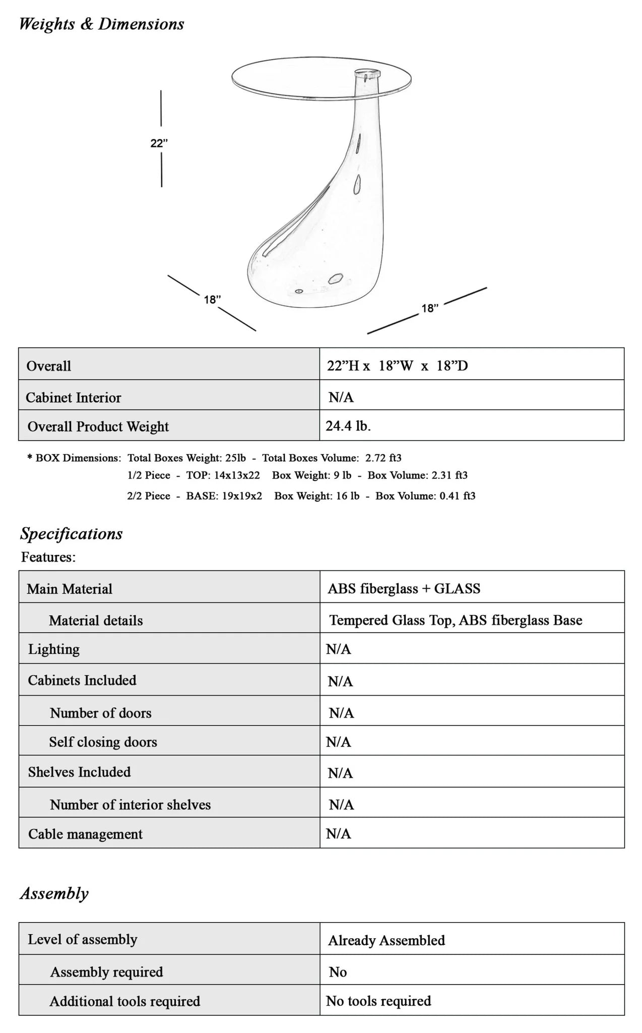 Teardrop Side table, Coffee table.