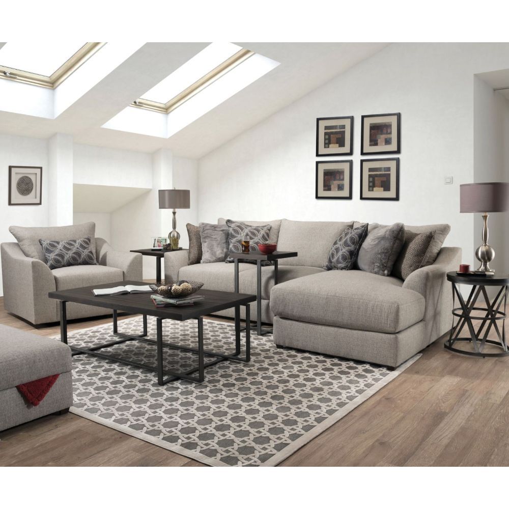 Petillia - Chaise - Sandstone Fabric