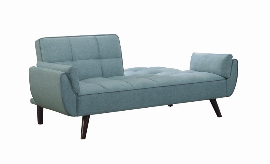 Caufield - Biscuit-Tufted Sofa Bed - Turquoise Blue