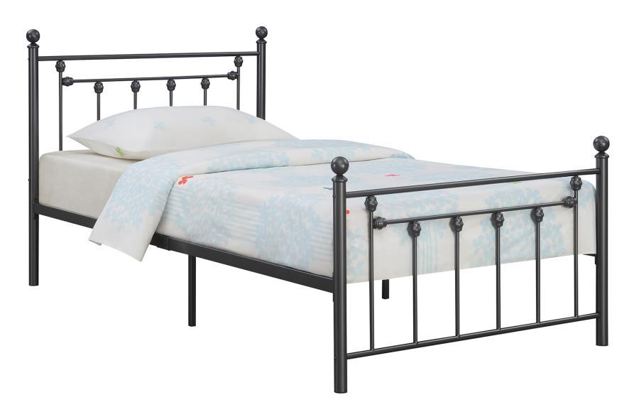 Canon - Metal Slatted Headboard Platform Bed