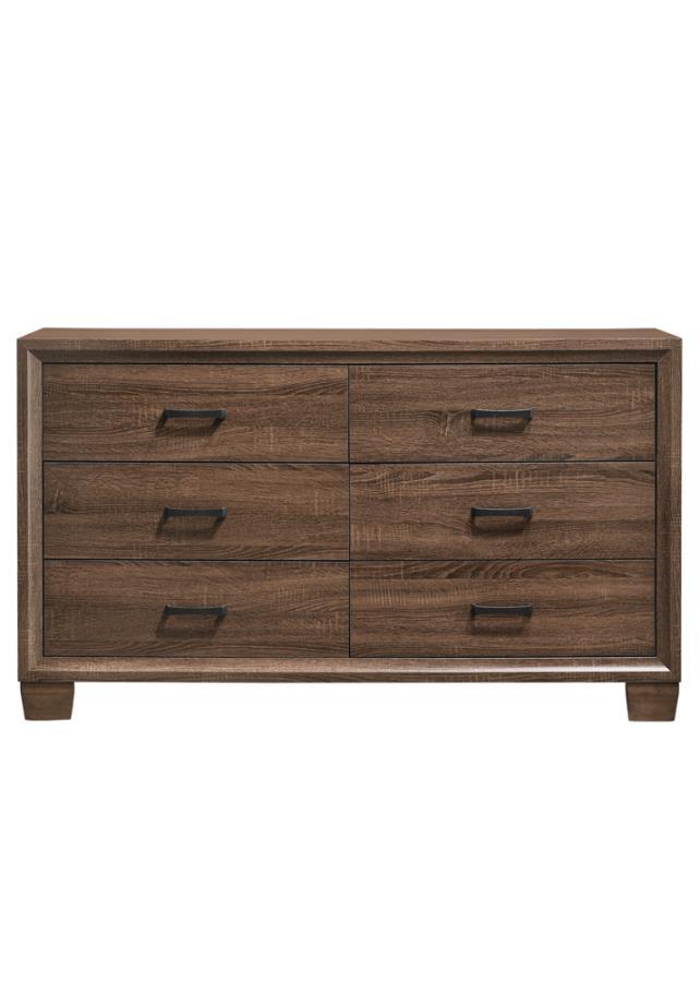Brandon - 6-Drawer Dresser - Medium WArm - Brown