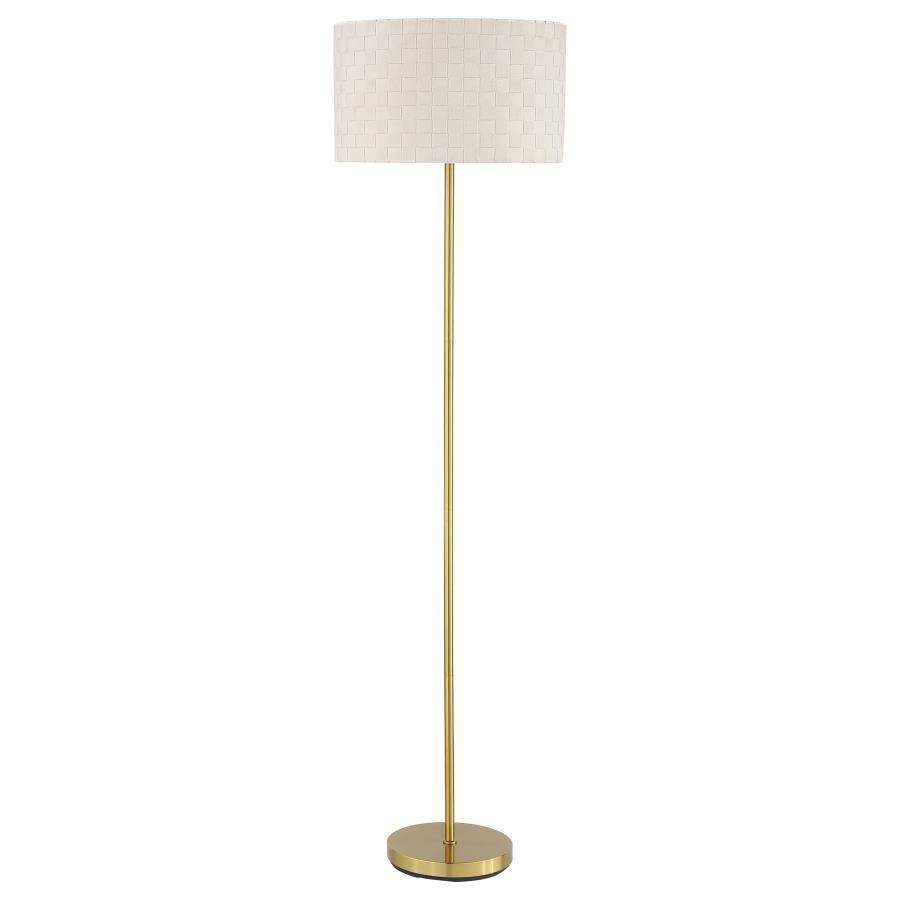 Ramiro - Drum Shade Floor Lamp - Gold