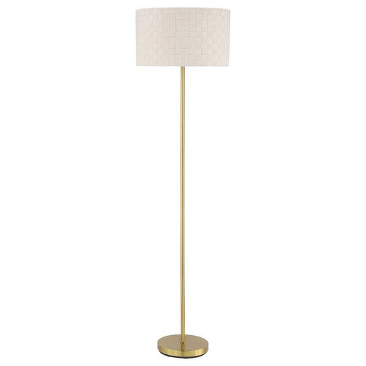 Ramiro - Drum Shade Floor Lamp - Gold