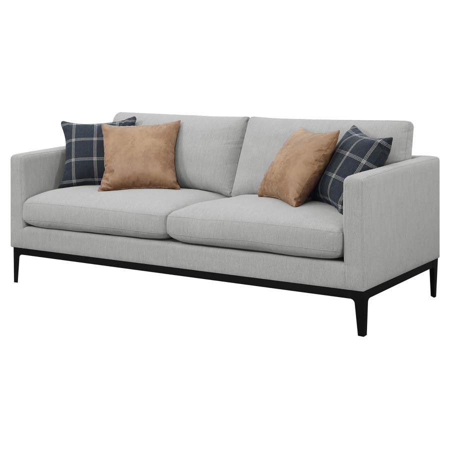 Apperson - Cushioned Back Sofa - Light Grey