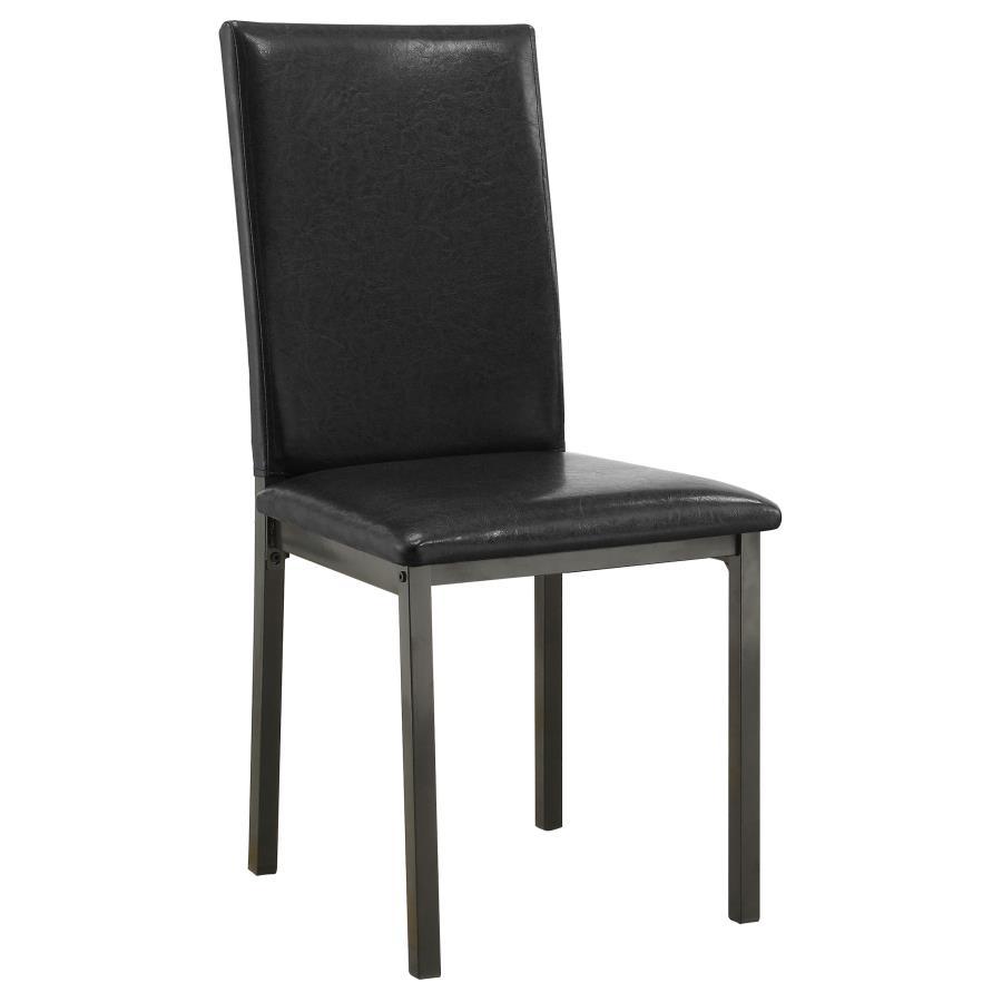 Garza - 5-Piece Dining Room Set - Weathered Grey and Black