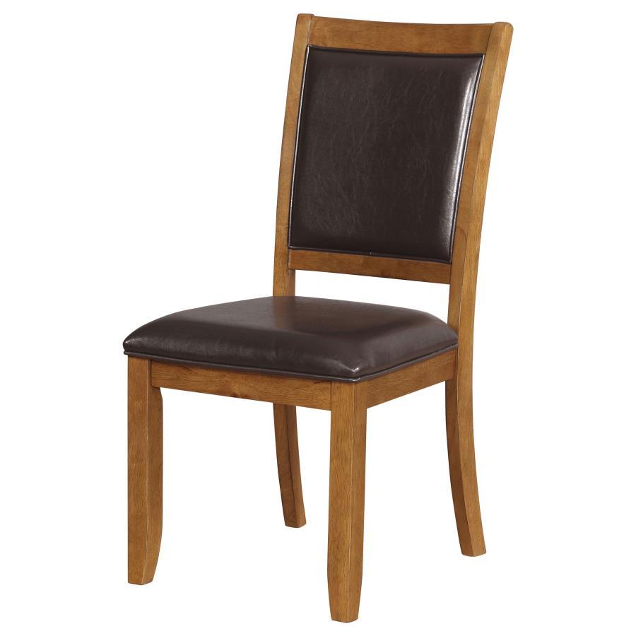 Nelms - Upholstered Side Chairs (Set of 2) - Deep Brown and Dark Brown