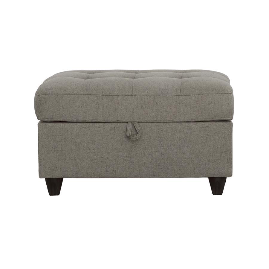 Stonenesse - Tufted Storage Ottoman - Grey