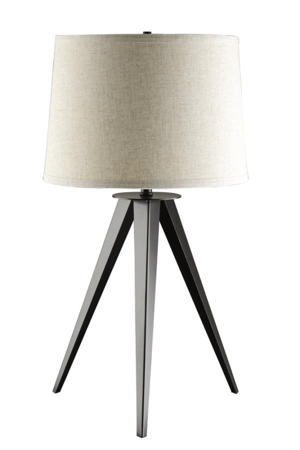 Sabat - Tripod Base Table Lamp - Black and Light Grey